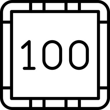 Tek bir simgenin vektör illüstrasyonu