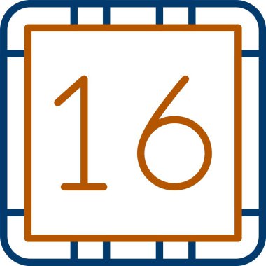 16. 16 Simge, Web Kullanımı için Basit Vektör İllüstrasyonu
