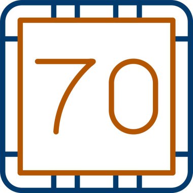 70. 70 Simge, Web Kullanımı için Basit Vektör İllüstrasyonu