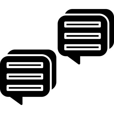 Kabarcık sohbet simgesi seti. sohbet simgesi vektörü