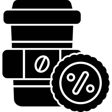 yüzde simgesi, vektör illüstrasyonu