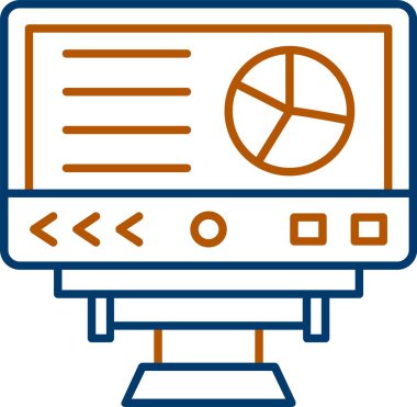 Veri Analizi Simgesi, Web Kullanımı için Basit Vektör İllüstrasyonu