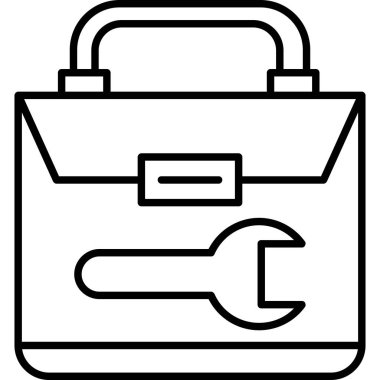 çanta çanta simgesi ana hat biçiminde