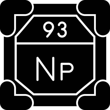 Kimyasal kimyasal simgenin vektör çizimi