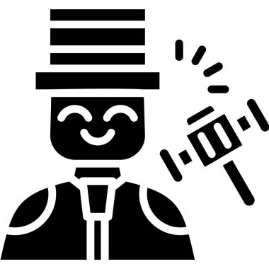 Maskeli bir adamın vektör çizimi