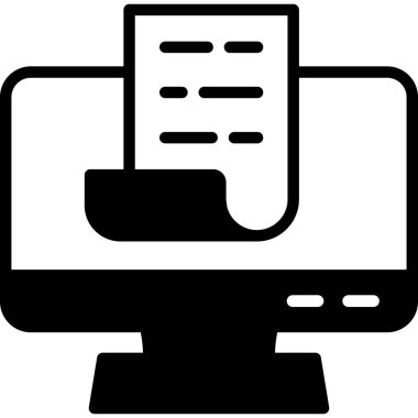 Bilgisayar. Web simgesi basit illüstrasyon