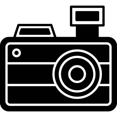 kamera simgesi vektör illüstrasyonu