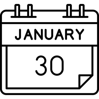 Tek bir günlük takvimde 30 Ocak tarihi