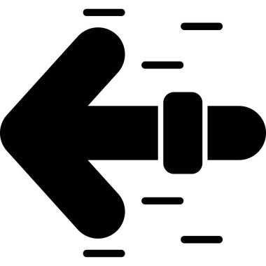 Tek bir okun vektör illüstrasyonu