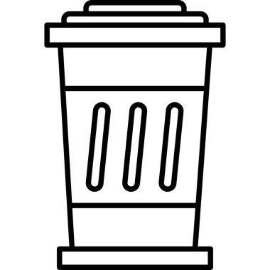 paket servis kupası simgesi, taslak biçimi