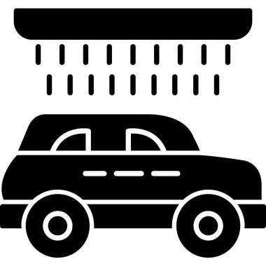 Duş. Web simgesi basit illüstrasyon