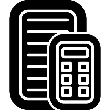 Hesap makinesi. Web simgesi basit illüstrasyon