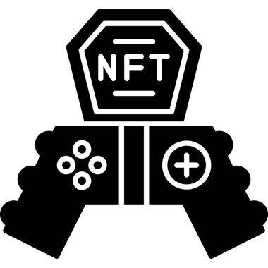 nft simgesi, vektör illüstrasyonu