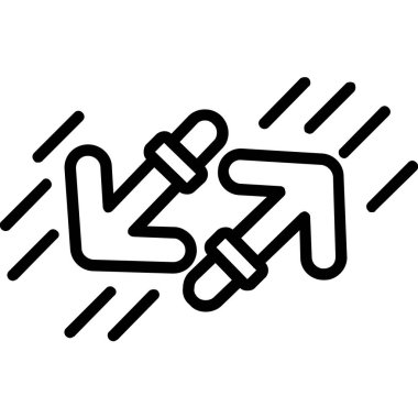 Bir insanın el sıkışmasının vektör çizimi