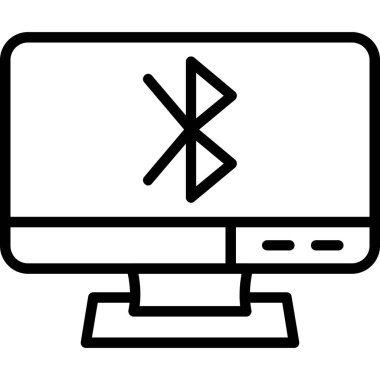 Bilgisayar. Web simgesi basit illüstrasyon