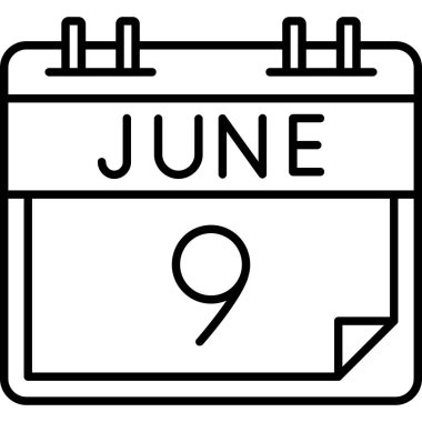 Takvim simgesi tasarımı, vektör illüstrasyonu