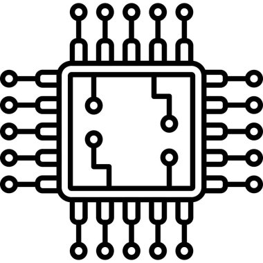 çip devre simgesi ana hat biçiminde