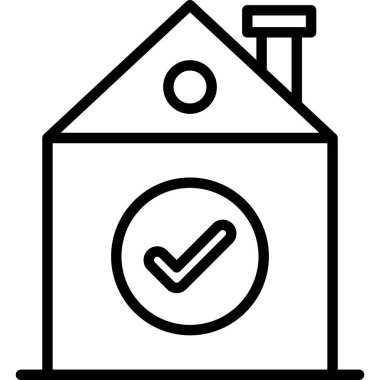 Ev. Web simgesi basit tasarım