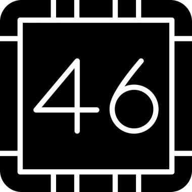 Dijital saat simgesi Vektör illüstrasyonu