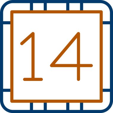 14. Simge, Web Kullanımı için Basit Vektör İllüstrasyonu