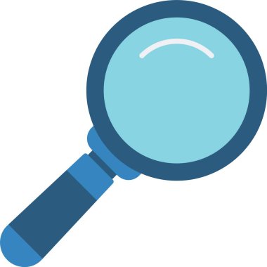 Büyüteç, illüstrasyon, beyaz arkaplan vektörü.