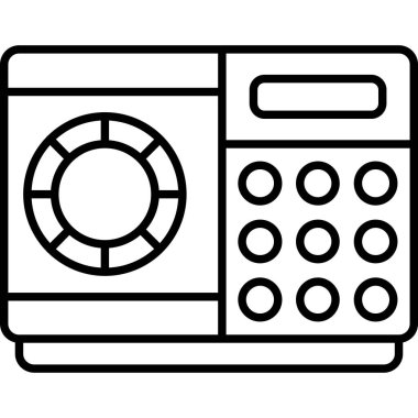 Para makinesi simgesi. beyaz arkaplanda izole edilmiş web tasarımı için ana para makinesi vektör simgesi