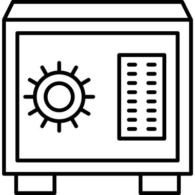 Hava soğutma sistemi simgesi ana hat biçiminde