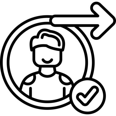 kullanıcı yönetimi vektör illüstrasyonu