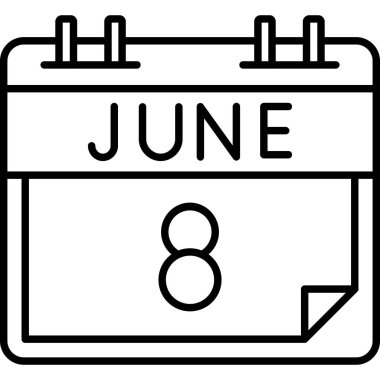 Takvim simgesi, vektör çizimi