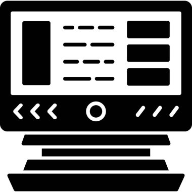 Web simgesi, internetin vektör illüstrasyonu