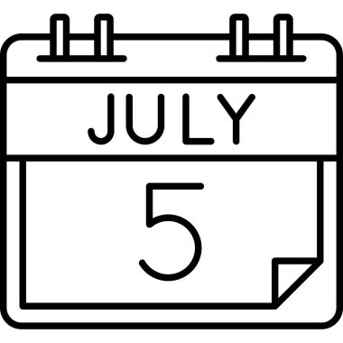 Takvim simgesi vektör illüstrasyonu