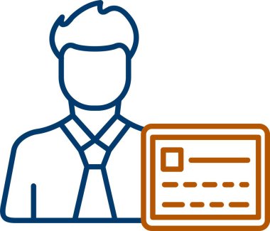 Web Kullanımı için Kullanıcı Kodlama Simgesi, Basit Vektör İllüstrasyonu