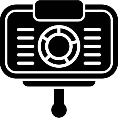 Kamera simgesi. Web için kamera vektör simgelerinin basit illüstrasyonu