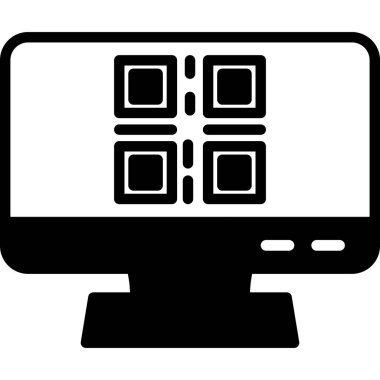 ekran simgesini basit vektör resimlemesini izle