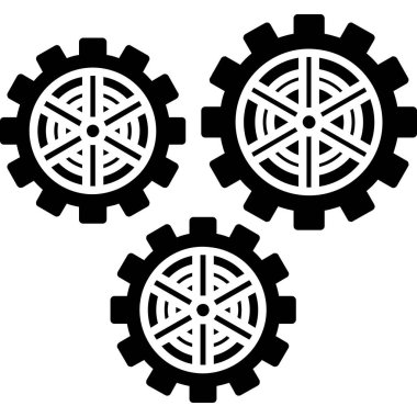 dişli tekerlek vektör simgesi