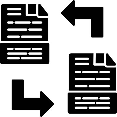 Belge. Web simgesi basit illüstrasyon