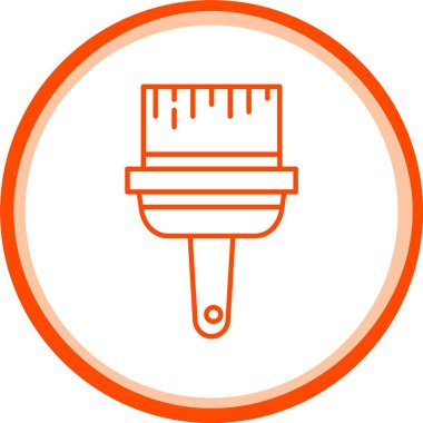 Web Kullanımı için Boyalı Simge, Basit Vektör İllüstrasyonu