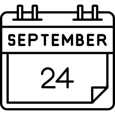 Takvim simgesinin vektör illüstrasyonu