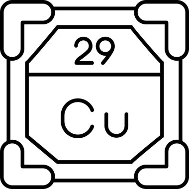 periyodik simge vektör çizimi