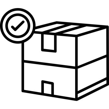 kutu simgesi vektör illüstrasyonu