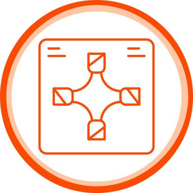 Web Kullanımı için Çapraz Simge, Basit Vektör İllüstrasyonu