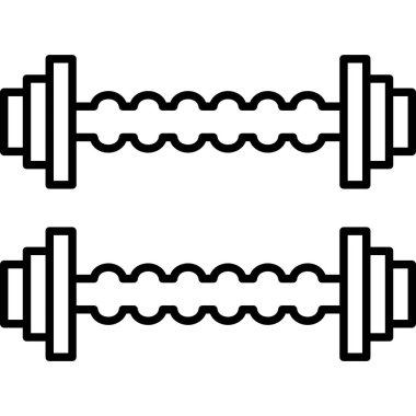 dambıl fitness simgesi, basit biçim
