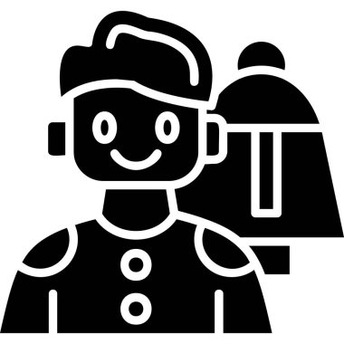 Polis simgesi, vektör illüstrasyonu