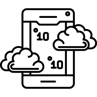 bulut veri depolama simgesi, özet biçimi