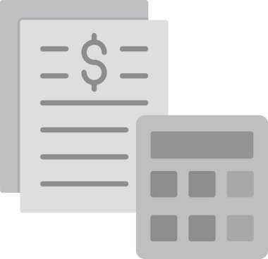 Web kullanımı için Bütçe Simgesi, Basit Vektör İllüstrasyonu