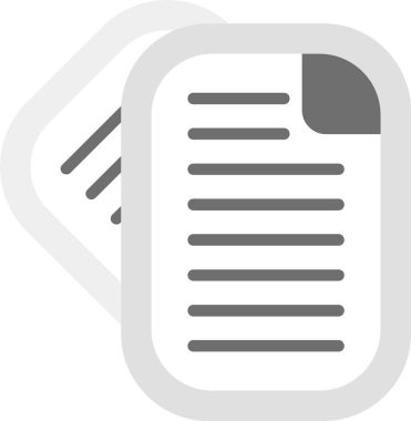 Web Kullanımı için Sözleşme Simgesi ve Basit Vektör İllüstrasyonu