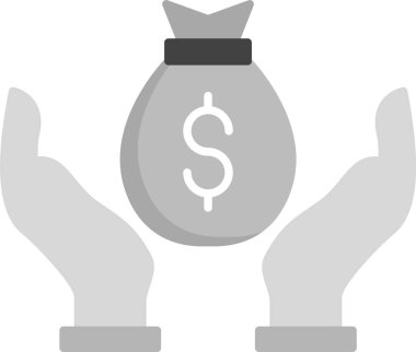 Bağış Simgesi, Web Kullanımı için Basit Vektör İllüstrasyonu