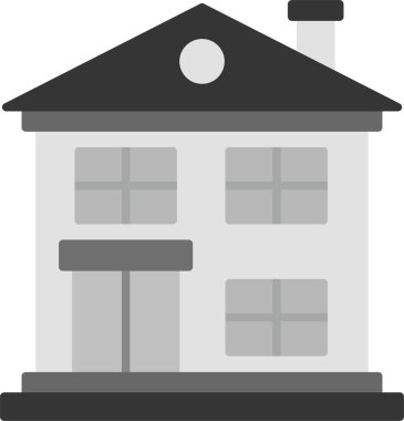 yapı evi simgesini düz biçiminde inşa et