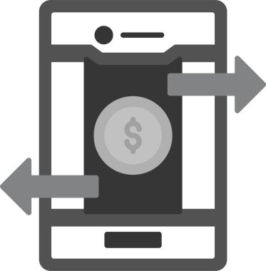 Web kullanımı için Aktarım Simgesi, Basit Vektör İllüstrasyonu