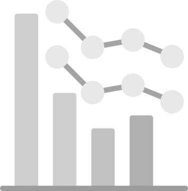 Web Kullanımı için Basit Vektör İllüstrasyonu Çubuk Grafik Simgesi